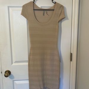 Guess Tan Bodycon Dress Size Small